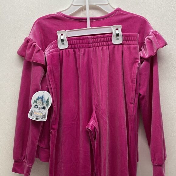 đ„ Btween velvet pink 2 pc setâsweater & pants sz 10 New - Picture 4 of 5